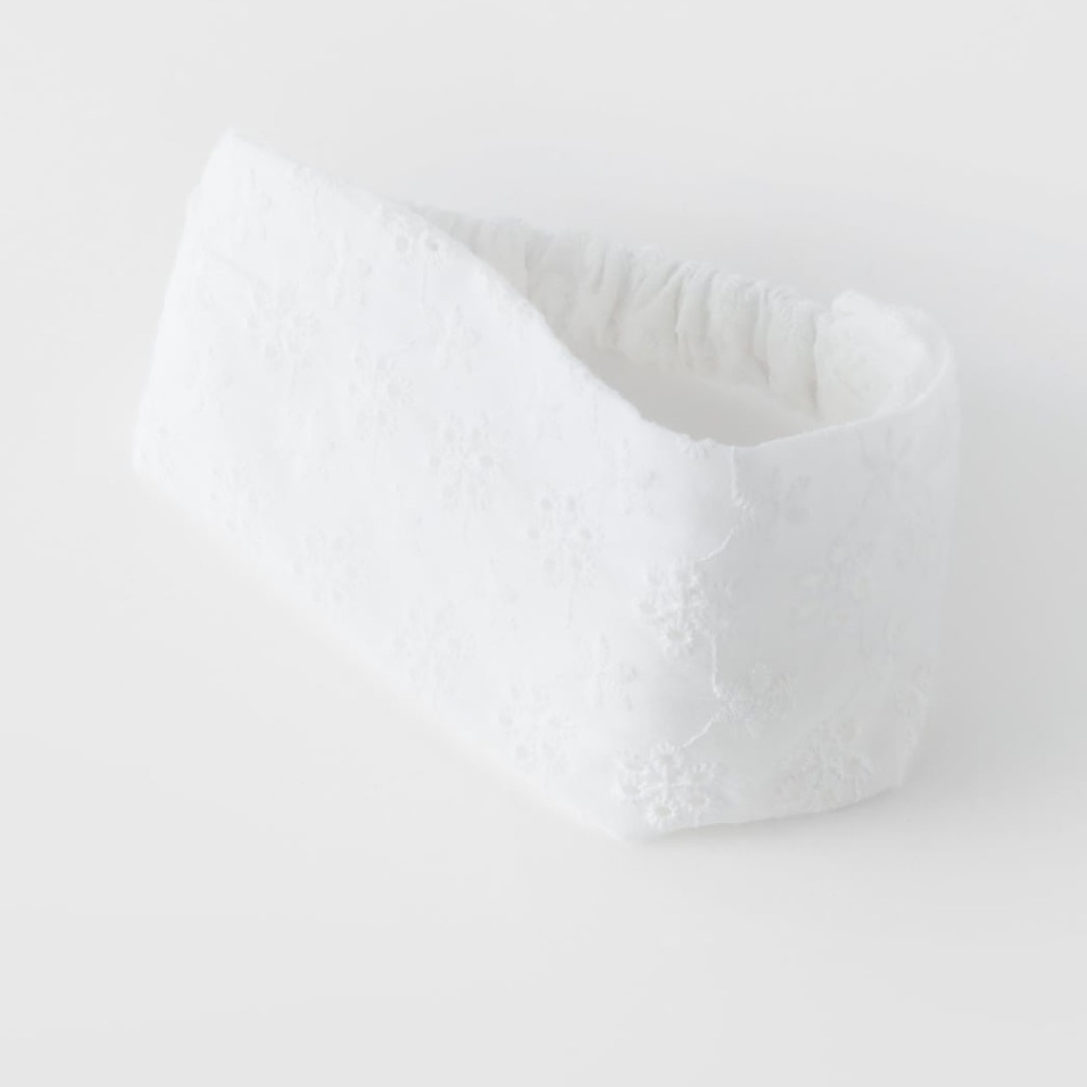 NWT Zara 1-5Y embroidered eyelet headband